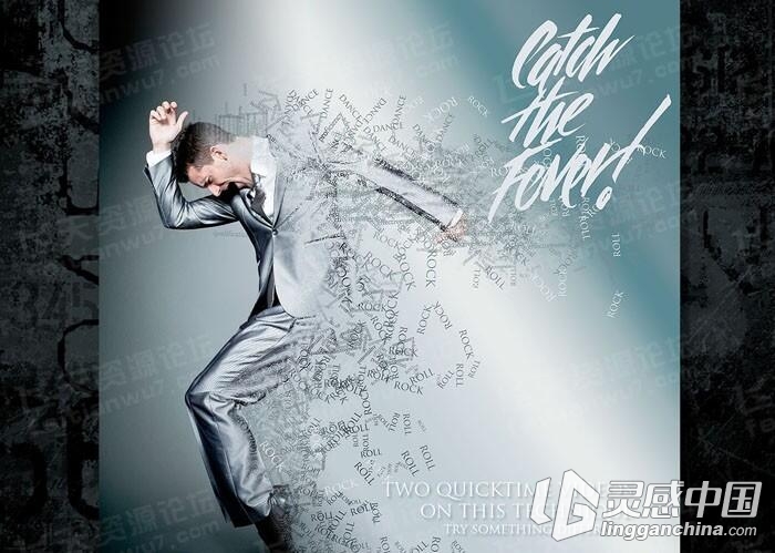 Ron's文本特效效应PS笔刷 Ron's Text Effects（附视频教程）  福风灵感网 www.ffidea.com