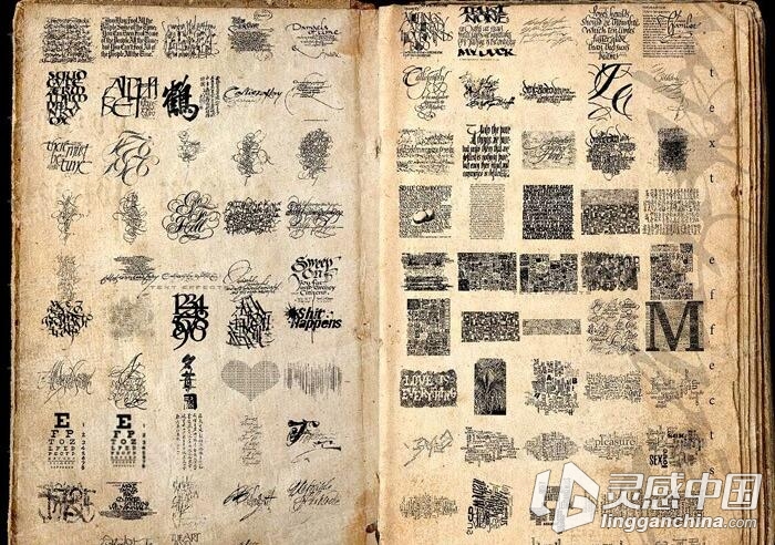 Ron's文本特效效应PS笔刷 Ron's Text Effects（附视频教程）  福风灵感网 www.ffidea.com
