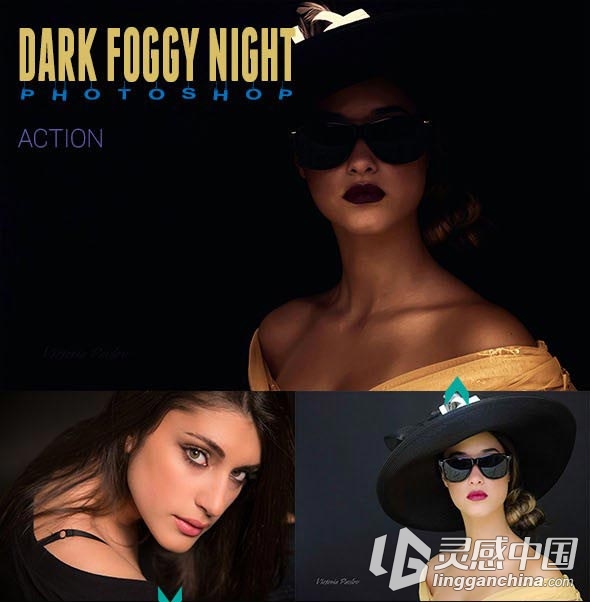 黑暗系PS调色动作 Dark Foggy Night  福风灵感网 www.ffidea.com