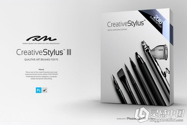 创意CG绘画笔刷 RM Creative Stylus III (Bundle)2016第三版 附教程  福风灵感网 www.ffidea.com
