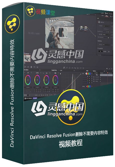 DaVinci Resolve Fusion删除不需要内容特效视频教程  福风灵感网 www.ffidea.com