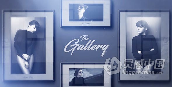 纯净背景高雅艺术作品展览幻灯片影视作品明星肖像摄影照片回忆相册 AE模板 AE工程文件 The Gallery  福风灵感网 www.ffidea.com