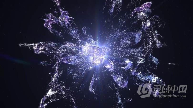 闪闪发光微粒爆炸效果闪粉粒子动画品牌标志LOGO片头 AE模板 AE工程文件 Glitter Explosion Logo Reveal  福风灵感网 www.ffidea.com