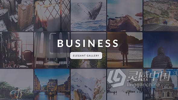 商业标题简约过渡版式公司演示幻灯片城市宣传视频相册 AE模板 AE工程文件 Business | Elegant Gallery  福风灵感网 www.ffidea.com