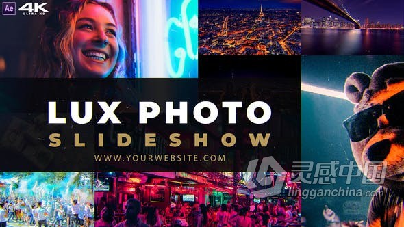 简洁明快动态优雅企业演示夏日旅行滑动切换电子相册 AE模板 AE工程文件 Lux Photo &amp; Video Slideshow 4K V2  福风灵感网 www.ffidea.com