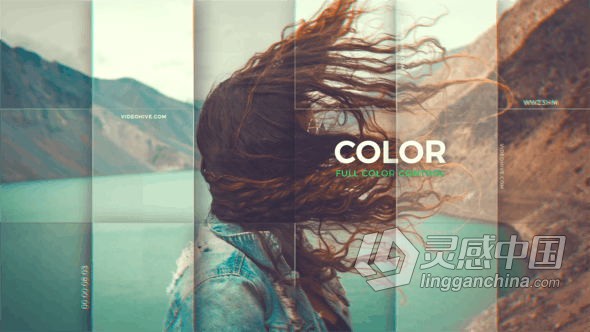 现代企业动态宣传幻灯片网格方块拼接展示图文演示视频相册 AE模板 AE工程文件 Modern Slideshow  福风灵感网 www.ffidea.com