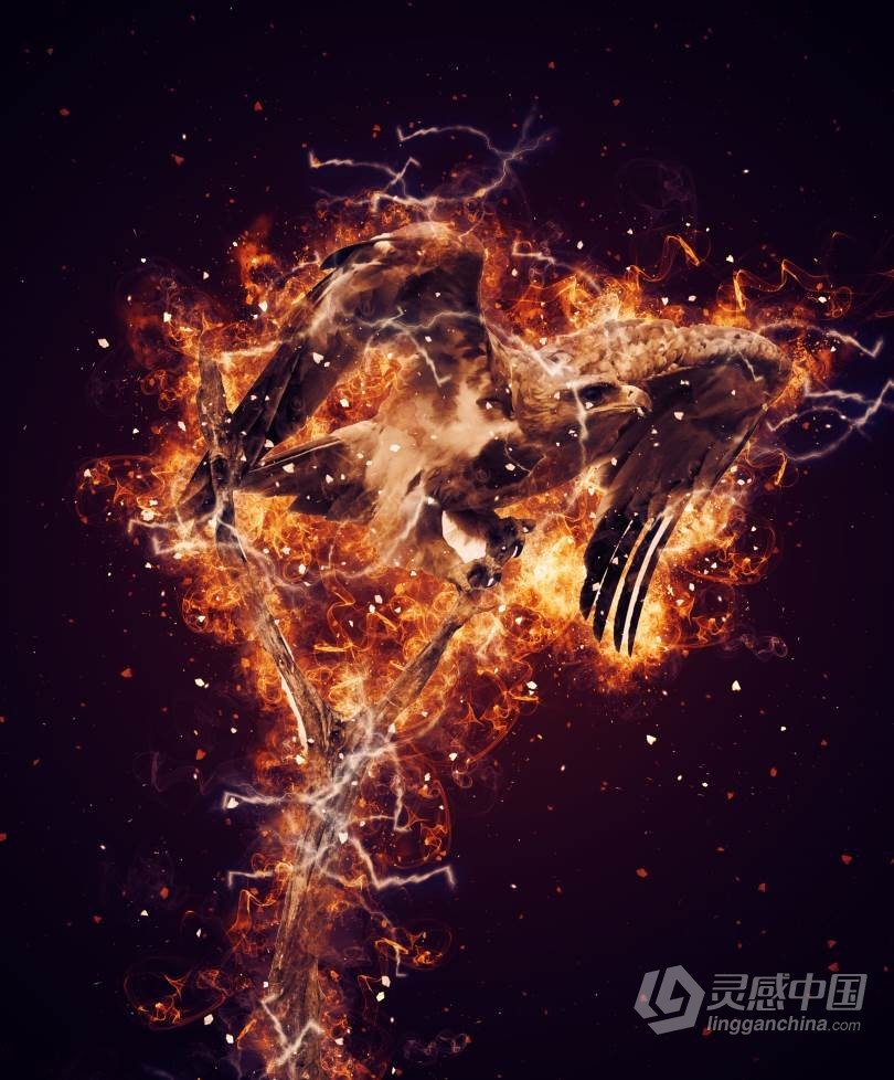 超酷逼真火焰爆炸特效PS动作 Fire Explosion Photoshop Action 附视频教程  福风灵感网 www.ffidea.com