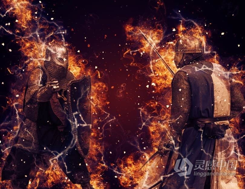 超酷逼真火焰爆炸特效PS动作 Fire Explosion Photoshop Action 附视频教程  福风灵感网 www.ffidea.com