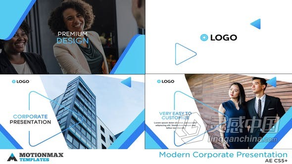 现代企业介绍公司发展历史事件时间线幻灯片宣传片视频 AE模板 AE工程文件 Modern Corporate Presentation  福风灵感网 www.ffidea.com