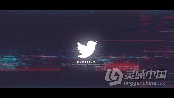 数字失真故障rgb分离LOGO动画 AE模板 AE工程文件 Glitch Logo  福风灵感网 www.ffidea.com