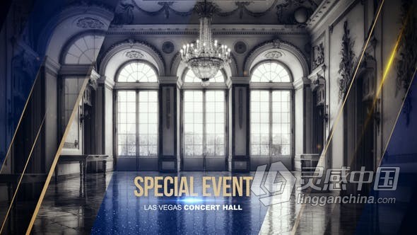 颁奖典礼包装公司活动现场视频制作金色闪光图形动画 AE模板 AE工程文件 Awards Ceremony Pack  福风灵感网 www.ffidea.com