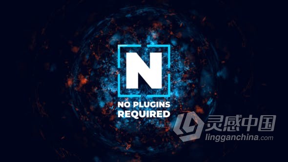 等离子能量粒子爆炸动画LOGO视频片头 AE模板 AE工程文件 Plasma Logo Reveal  福风灵感网 www.ffidea.com