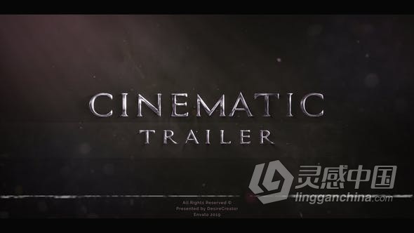 AE模板 电影大片预告片3D金属文字标题动画 AE工程 AE文件  福风灵感网 www.ffidea.com