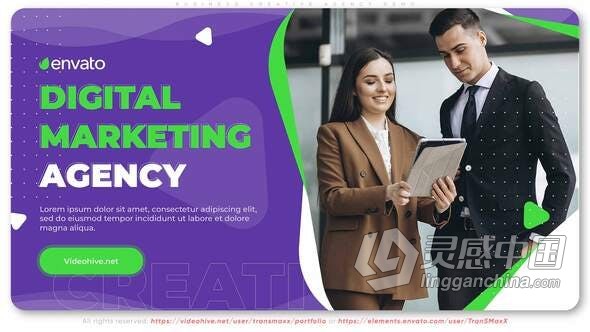 AE模板 社交媒体公司创人强大团队负责人介绍宣传企业片 AE工程 AE文件  福风灵感网 www.ffidea.com