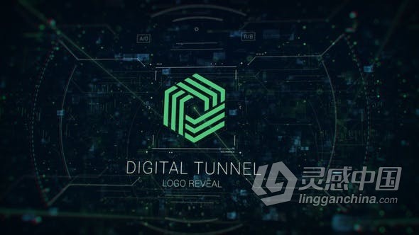 AE模板 网络数据安全数字信息高科技界面介绍公司视频片头 AE工程 AE文件  福风灵感网 www.ffidea.com