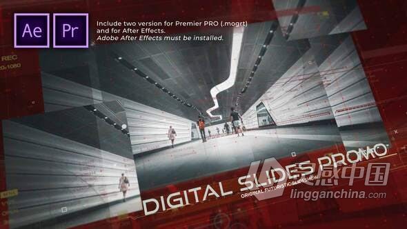 AE模板PR模板 电子游戏军事科学软件技术企业宣传片视频 PR与AE工程文件  福风灵感网 www.ffidea.com