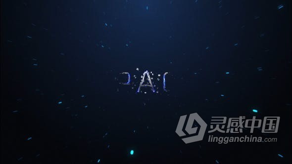 AE模板 粒子飞溅特效视频片头Space Logo Reveal AE工程 AE文件  福风灵感网 www.ffidea.com