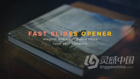 AE模板 快速幻灯片翻转切换展示摄影照片动画视频效果 AE工程 AE文件  福风灵感网 www.ffidea.com