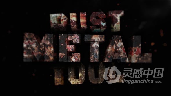 AE模板 制作金属防锈效果文字或LOGO三维动画视频30种逼真3D纹理 AE工程 AE文件  福风灵感网 www.ffidea.com