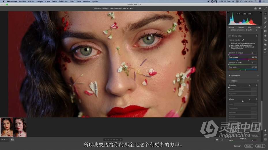 西班牙摄影师Rebeca Saray –化妆师在线人像精修教程附素材-中文字幕  福风灵感网 www.ffidea.com