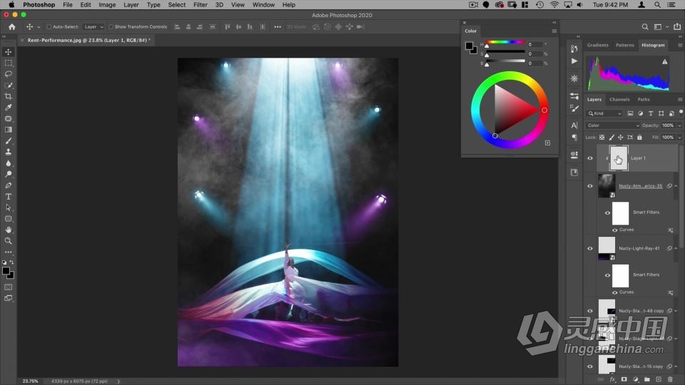PS创建史诗般氛围感混合叠加后期处理工作流程视频教程 Creating Atmosphere In Photoshop  福风灵感网 www.ffidea.com