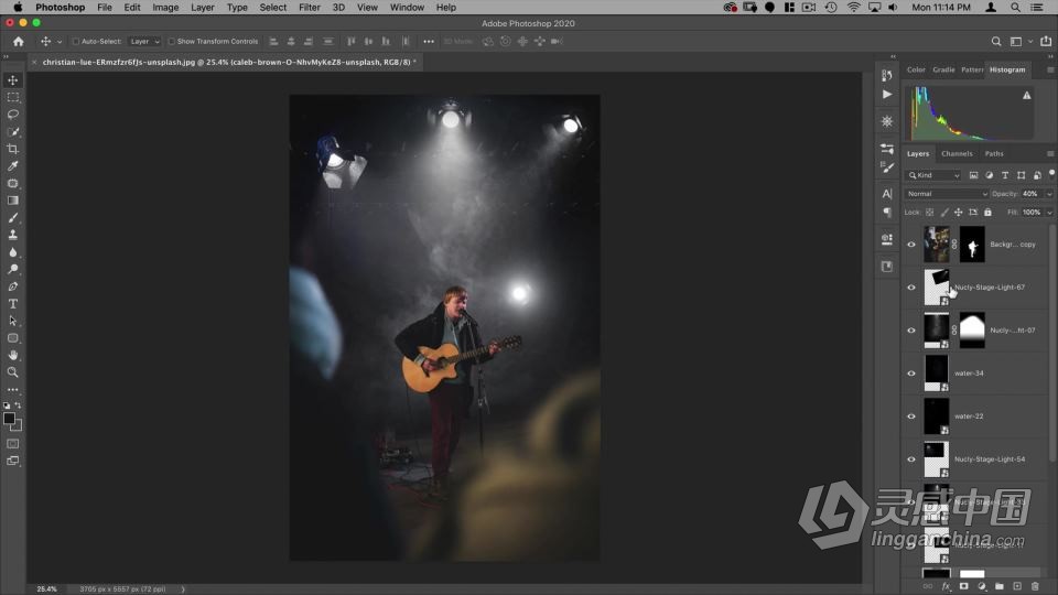 PS创建史诗般氛围感混合叠加后期处理工作流程视频教程 Creating Atmosphere In Photoshop  福风灵感网 www.ffidea.com