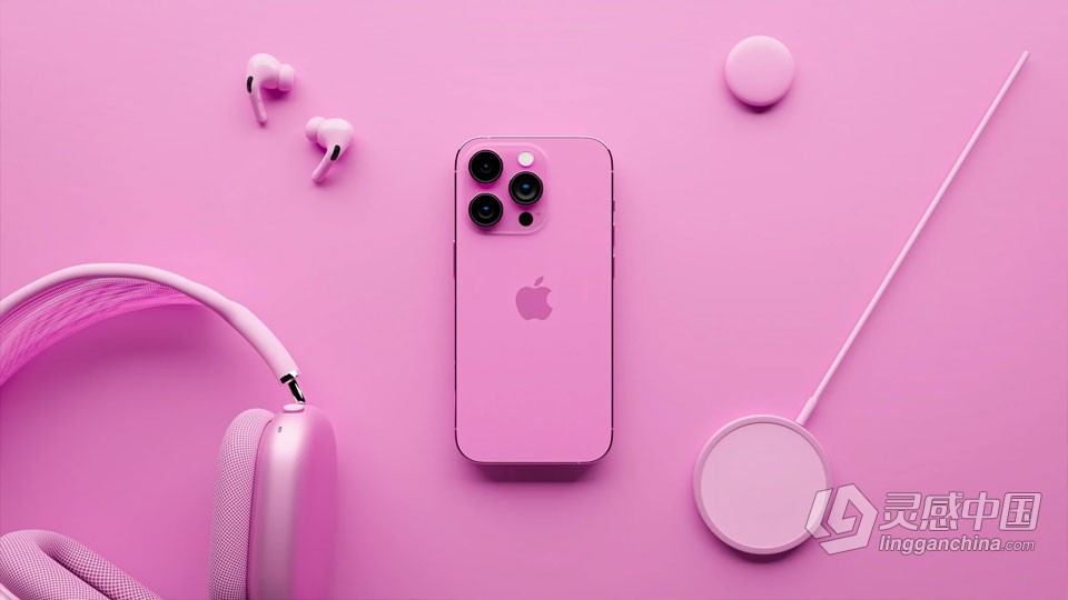 Blender苹果手机iPhone 14 Pro建模与渲染视频教程  福风灵感网 www.ffidea.com