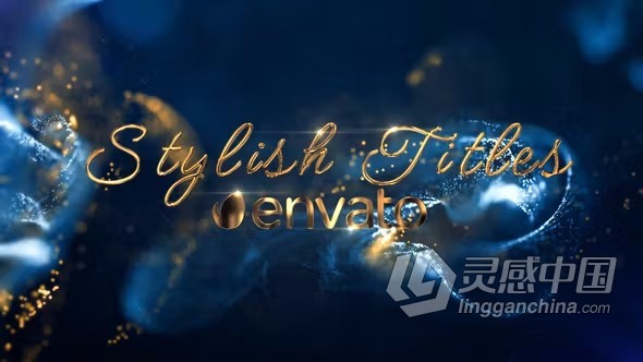 AE模板-抽象流体粒子点星粒子背景炫彩金属色时尚标题AE模板下载  福风灵感网 www.ffidea.com