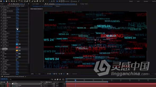 AE模板-Trapcode Form制作大量文字标题信息动画背景效果AE模板下载  福风灵感网 www.ffidea.com