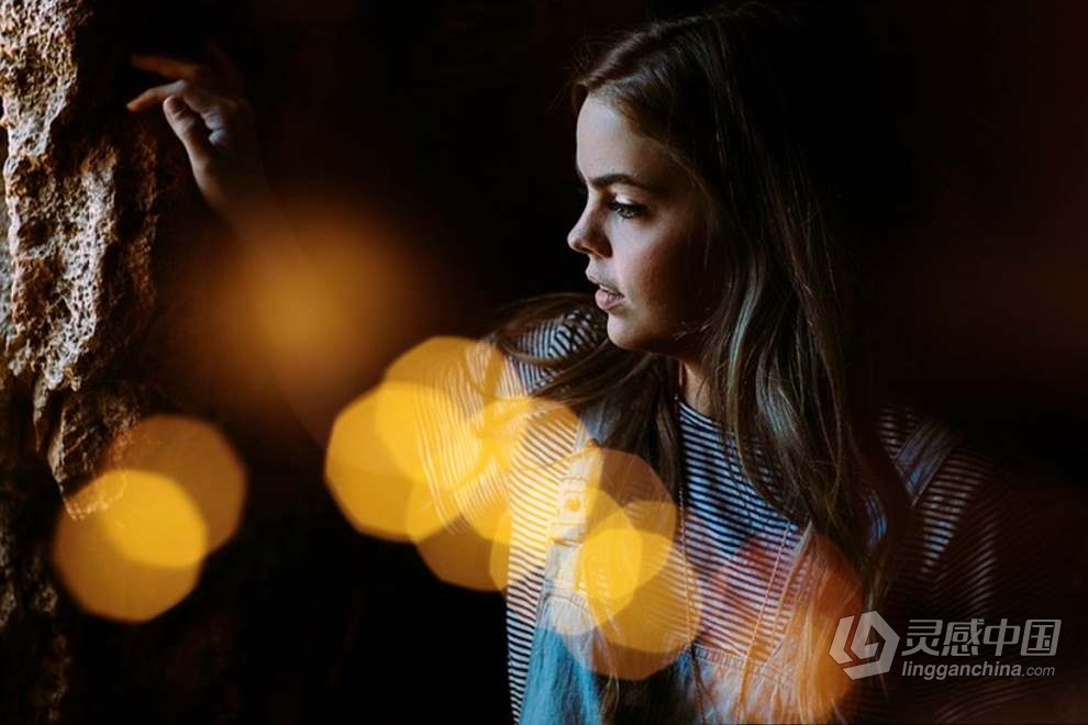 52张金色光斑散景叠加覆盖图片素材+PS动作 Golden Bokeh Photo Overlay Effects  福风灵感网 www.ffidea.com