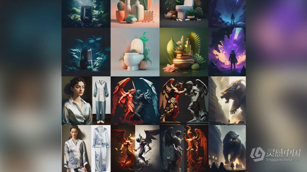 Midjourney AI人工智能文本绘画系统课中文教程  福风灵感网 www.ffidea.com