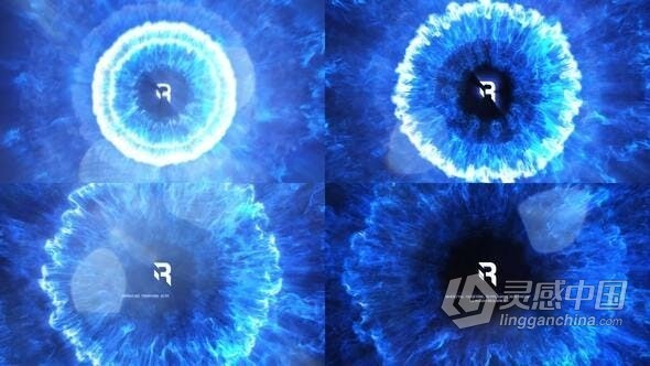 4K快速能量粒子烟雾冲击波视觉特效LOGO片头-AE模板 Smoke Shockwave Logo Reveal  福风灵感网 www.ffidea.com