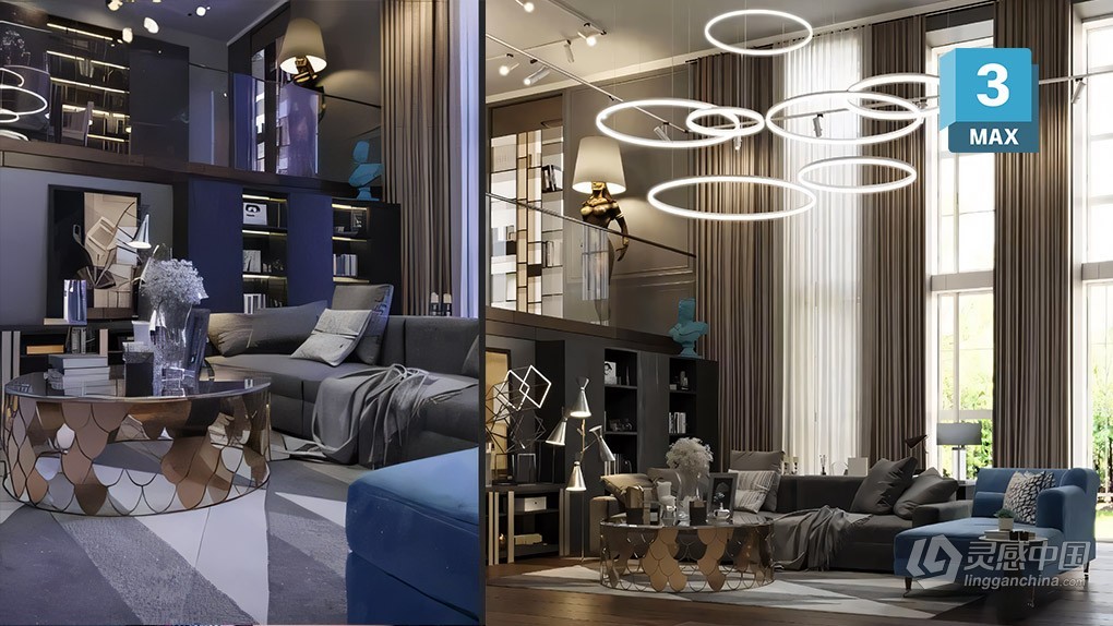3dsMax与Corona现代室内场景设计技术视频教程 Creating Modern Interior Scene in 3ds Max and Corona Rendere  福风灵感网 www.ffidea.com