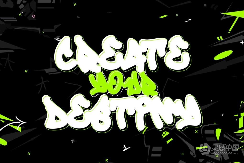 前卫时尚街头喷漆涂鸦手写粗犷滴墨趣味风格英文字体 Viper Gear – Thick Graffiti Font  福风灵感网 www.ffidea.com