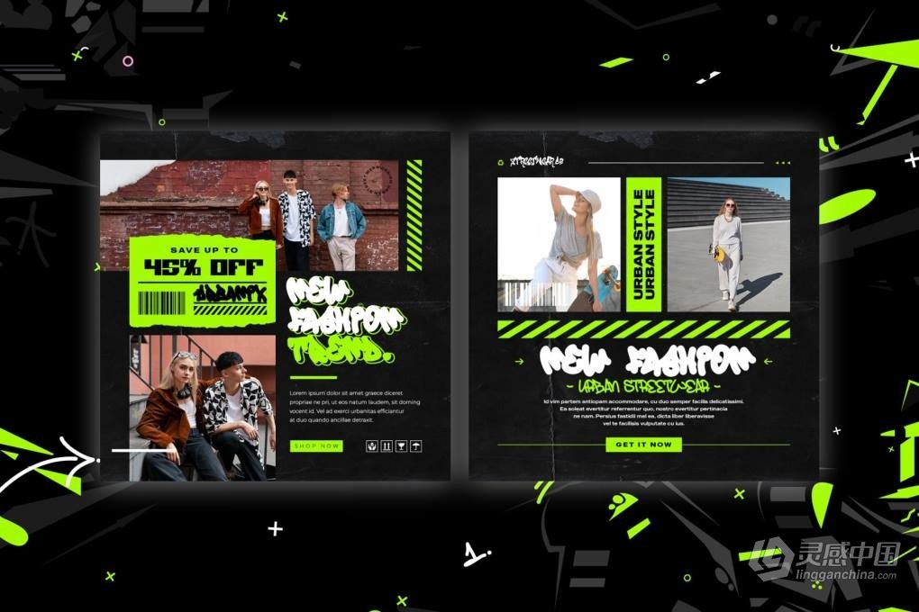 前卫时尚街头喷漆涂鸦手写粗犷滴墨趣味风格英文字体 Viper Gear – Thick Graffiti Font  福风灵感网 www.ffidea.com