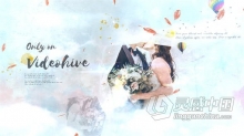 唯美水彩画动画浪漫婚礼介绍周年相册视频幻灯片制作AE模板AE工程文件 Wedding Intro