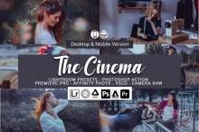 梦幻电影院效果胶片色调LR预设/APP预设/LUT预设 Cinema Lightroom Presets