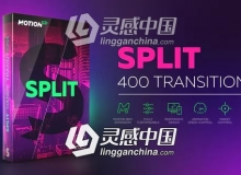 400个图像切割转场AE模板/脚本 Videohive Split Handy Transitions