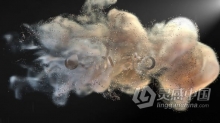 闪亮星尘粒子演绎快速烟雾LOGO标志揭示动画 AE模板 AE工程文件 Glitter Smoke Logo Reveal
