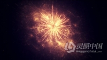 闪耀抽象金色粒子特效视频片头LOGO动画PR模板 Gold Particle Logo Reveal Mogrt