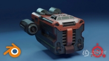 Blender和Substance Painter科幻宇宙飞船制作视频教程 中文字幕