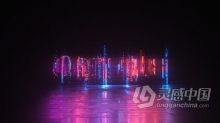 网络科技电影数字故障朋克风霓虹灯LOGO动画 AE模板 AE工程文件 Cyber Glitch - Neon Logo Reveal