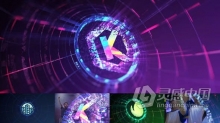 电子竞技数码高科技表演科幻电影游戏预告片技术标志转场过渡动画 AE模板 AE工程文件 Tech Logo Transition and End V2
