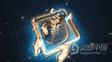 科技感霓虹灯能量电流网格动画演绎视频片头LOGO效果 AE模板 AE工程文件 Tech Neon Logo