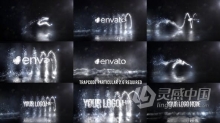 很漂亮粒子绘画路径动画光线效果视频片头特效 AE模板 AE工程文件 Glowing Particals Logo Reveal 37 : Silver Part