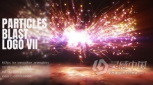 华丽粒子冲击波Particles特效VFX演绎LOGO动画片头 AE模板 AE工程文件 Particles Blast Logo 2