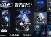 50张8K球形HDRI环境贴图 BackLight 8K Environments & Light Maps