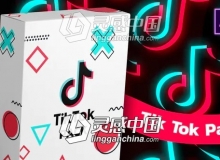 手机抖音点赞关注转发竖屏图文包装界面动画AE模板