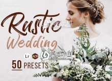 乡村婚礼Adobe Camera Raw预设 婚礼ACR预设 50 Rustic Wedding Presets