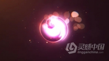 rgb分割光泽感显示背景虚化彩色粒子爆炸标志logo动画AE模板AE工程文件 Particles Logo